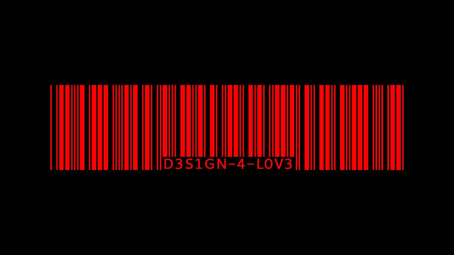 Red And Black Bar Code Wallpaper
