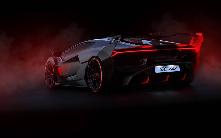 Red And Black Lamborghini Wallpaper