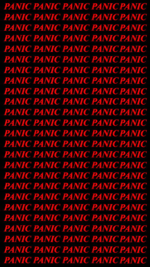 Red And Black Panic Mobile Wallpaper