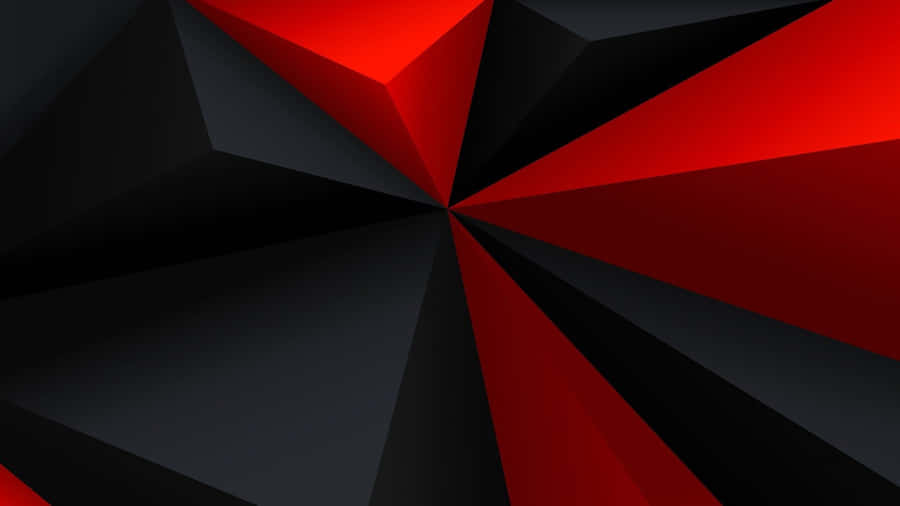 Red And Black Polygon Pc Wallpaper