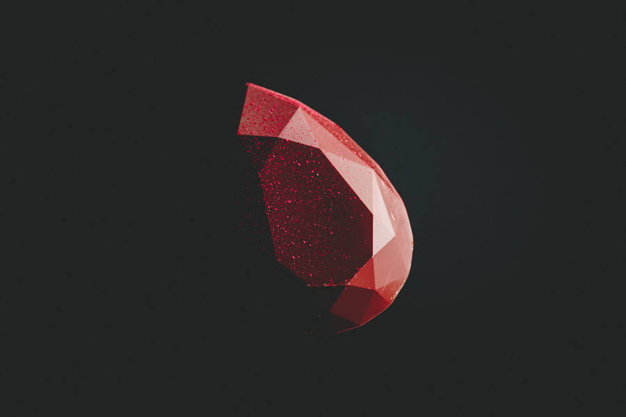 Red And Black Ruby Gemstone Wallpaper