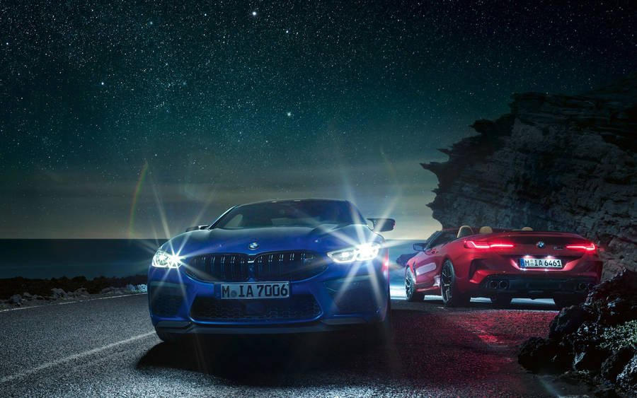 Red And Blue Bmw M Cars Wallpaper