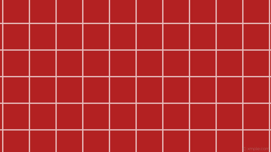 Red And White Grid Aesthetic Wallpaper