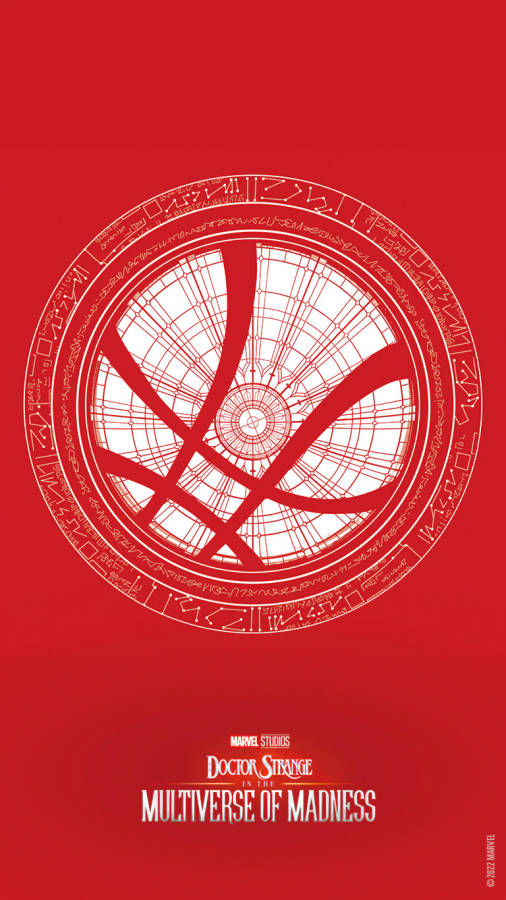 Red And White Window Doctor Strange Minimalist Wallpaper