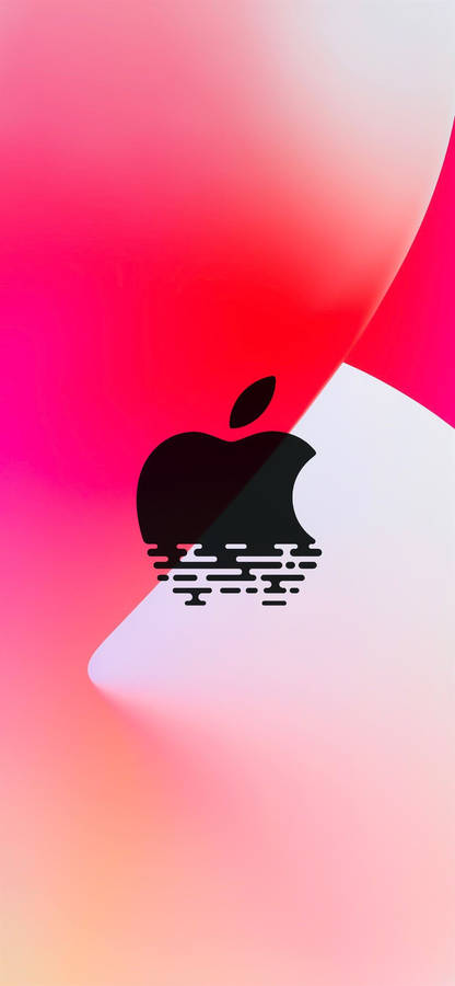 Red Apple Logo Iphone 12 Wallpaper