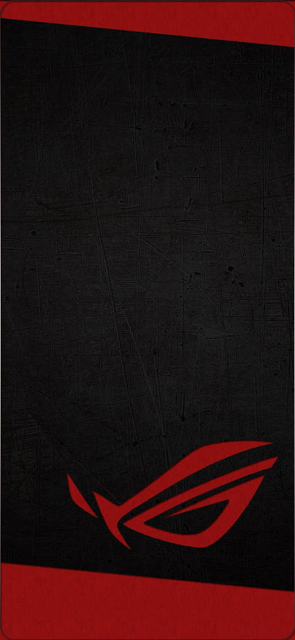 Red Asus Rog Phone Minimalist Art Wallpaper