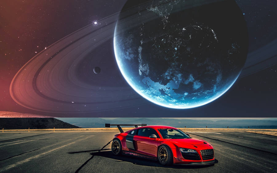 Red Audi R8 Galaxy Wallpaper