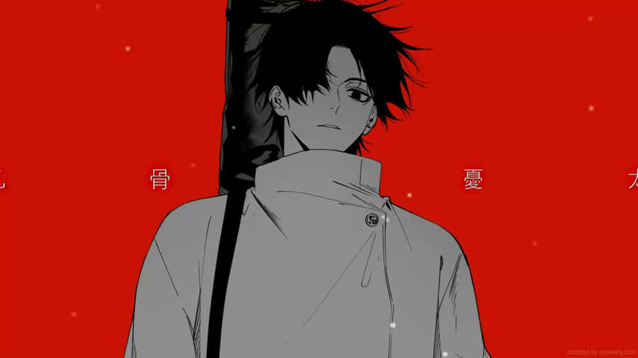 Red Backdrop Anime Character Wallpaper