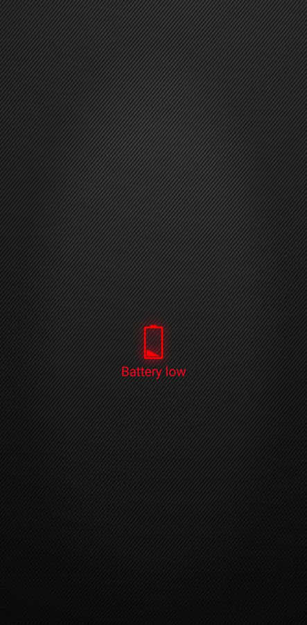 Red Battery Life Low Signage Wallpaper