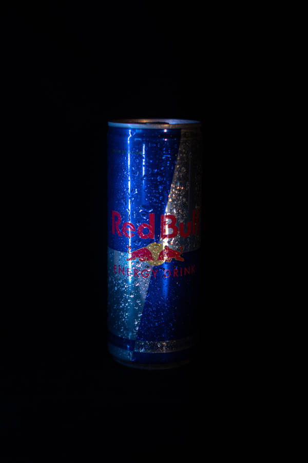 Red Bull Can In Dark Wallpaper