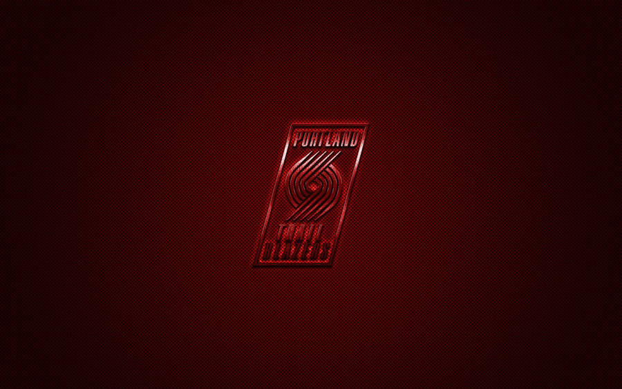 Red Carbon Fiber Portland Trail Blazers Wallpaper