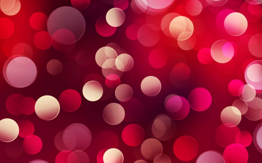 Red Circle Sparkling Lights Wallpaper