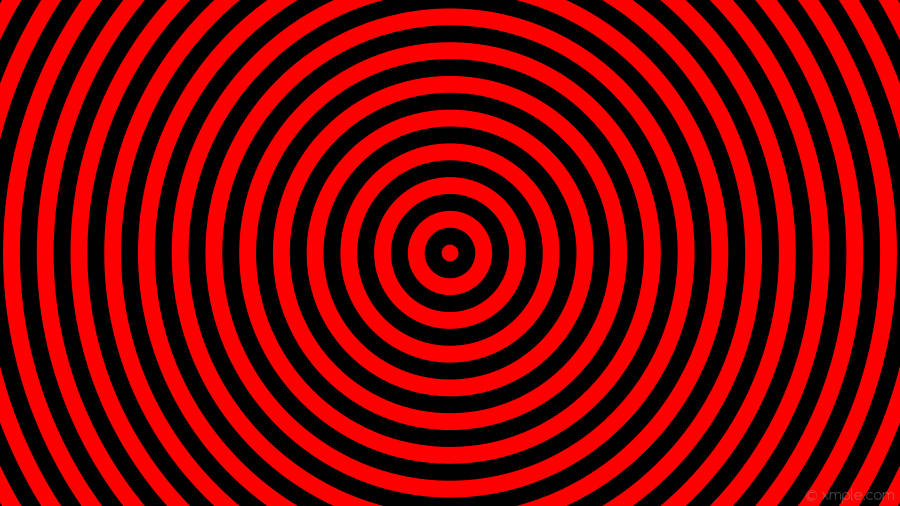 Red Circles Hypnotizing Colors Wallpaper