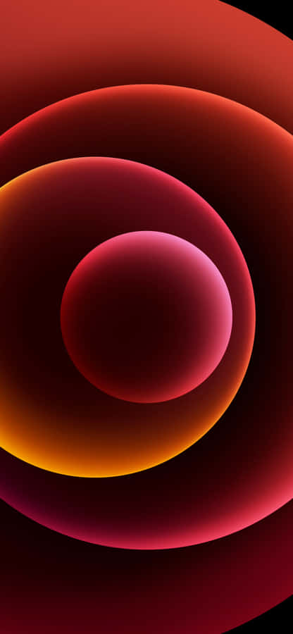Red Circles In Motion Wallpaper