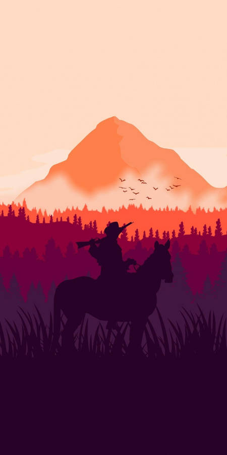 Red Dead Redemption Cowboy Art Wallpaper