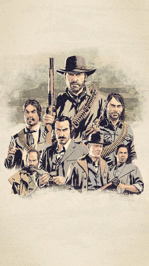 Red Dead Redemption Ii Phone Dutch's Group Wallpaper