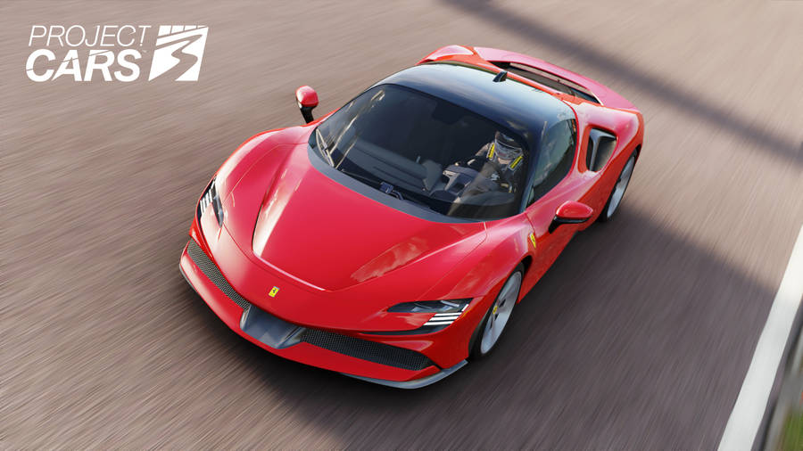 Red Ferrari Project Cars 3 Wallpaper