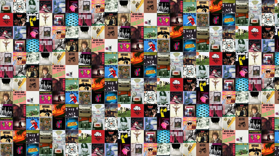 Red Hot Chili Peppers Colorful Albums Wallpaper