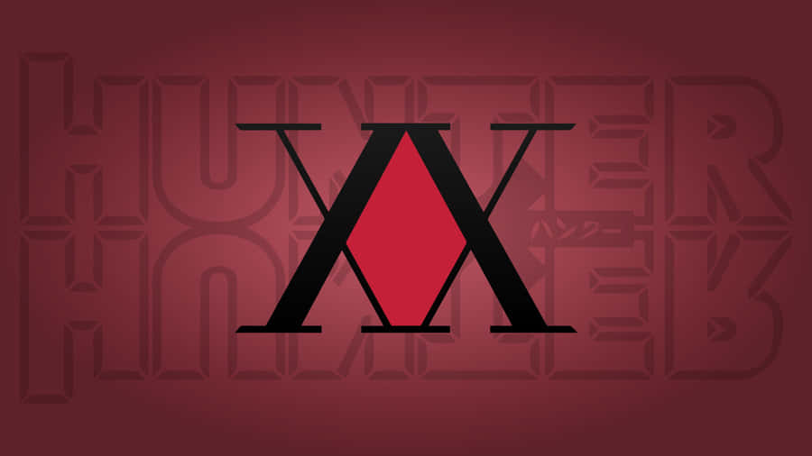 Red Hunter X Hunter Logo Wallpaper