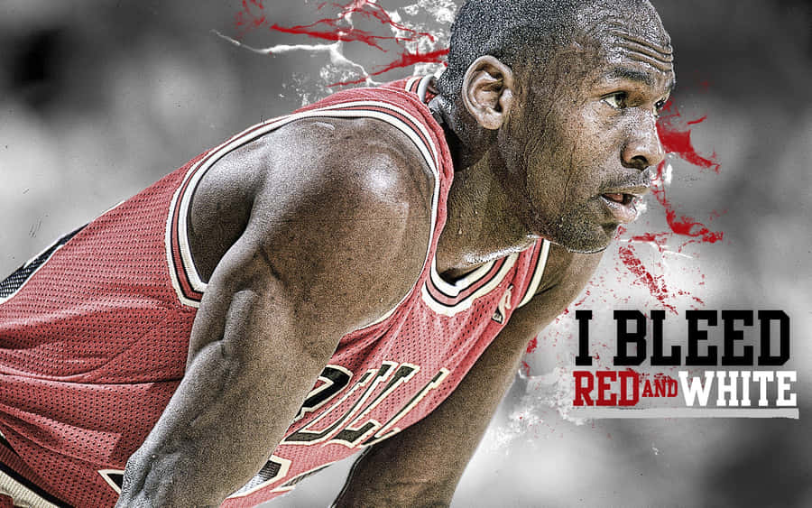 Red Jumper On Bright Jordan Street Wallpaper