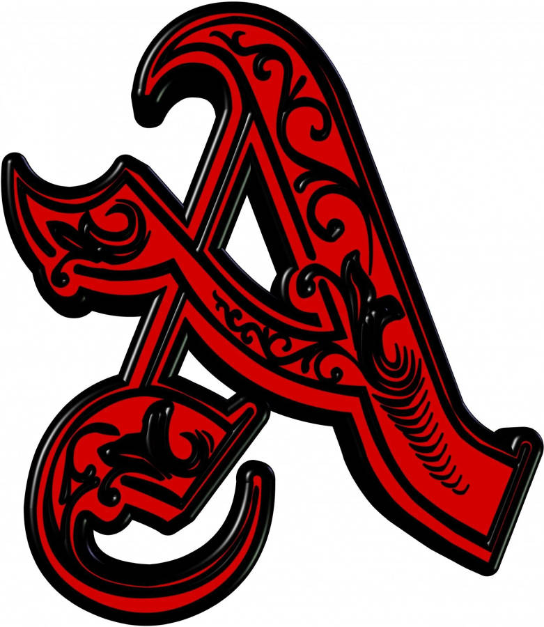 Red Letter A Tattoo Art Wallpaper