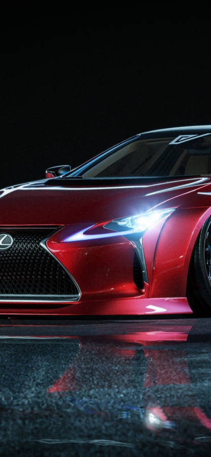 Red Lexus Headlight Iphone Wallpaper