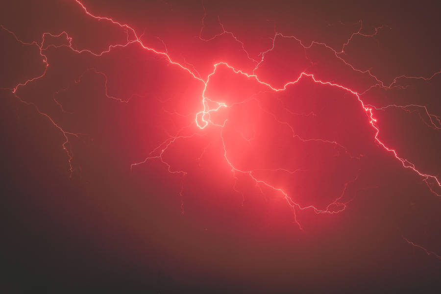 Red Lightning Bolt Wallpaper