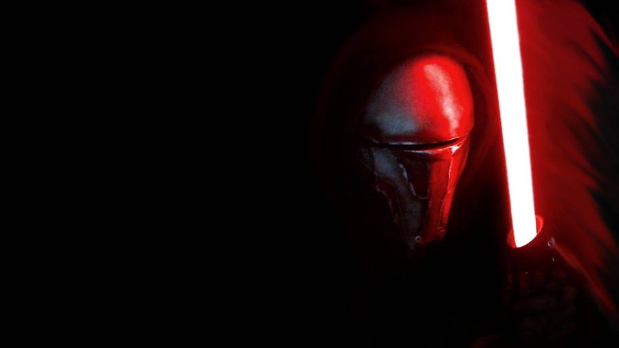 Red Lightsaber Darth Revan Wallpaper