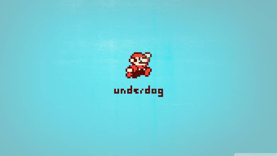 Red Mario 8 Bit Wallpaper