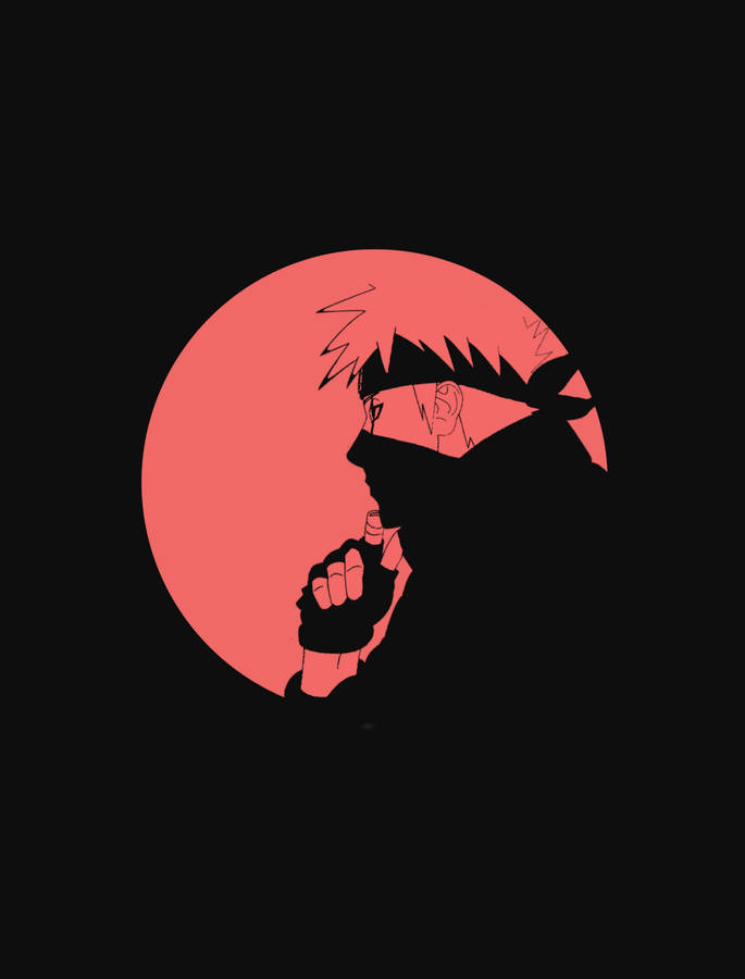 Red Moon Kakashi Pfp Wallpaper