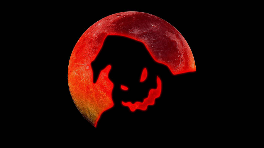 Red Moon Oogie The Nightmare Before Christmas Wallpaper