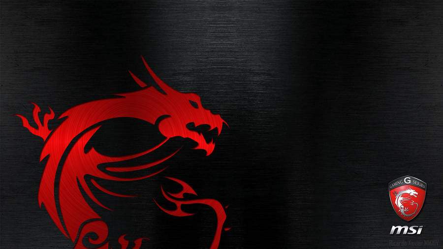 Red Msi Dragon G Series Logo Wallpaper