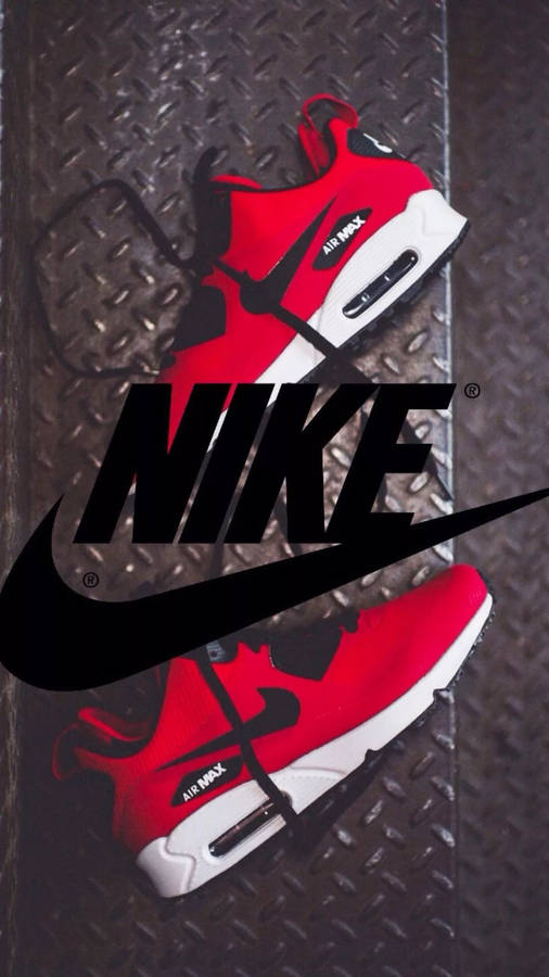 Red Nike Iphone Background Wallpaper