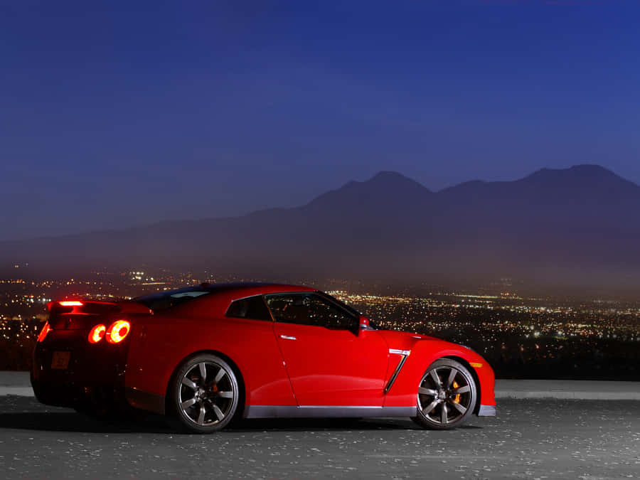 Red Nissan R35 Gtr 2009 Model Wallpaper