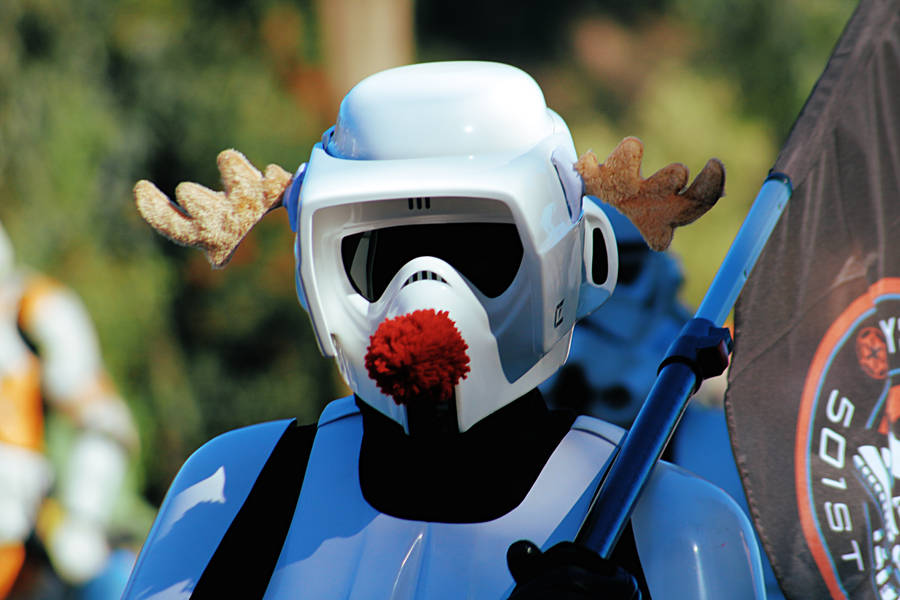 Red Nose Deer Clone Trooper Wallpaper