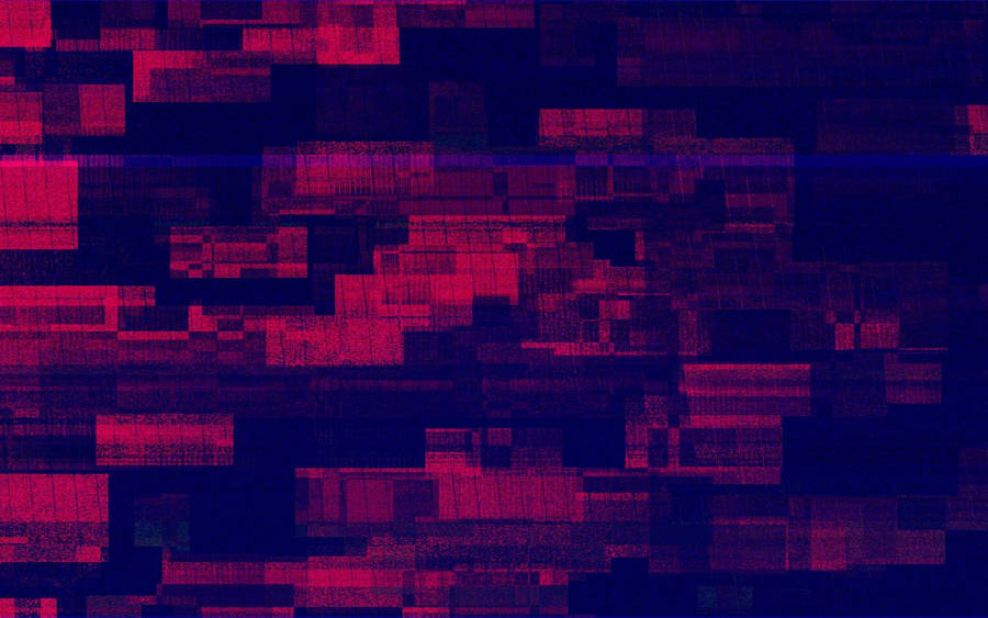 Red Pixel Glitch Wallpaper
