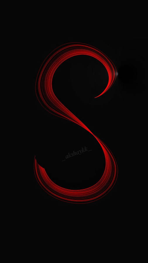 Red S Letter Wallpaper