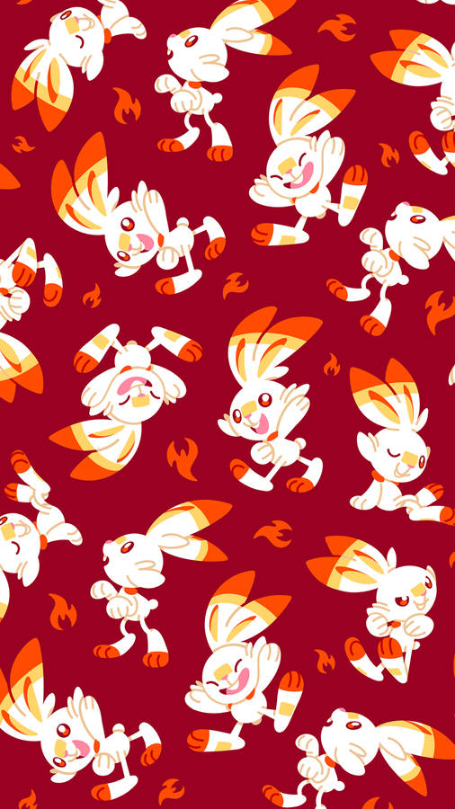 Red Scorbunny Wallpaper