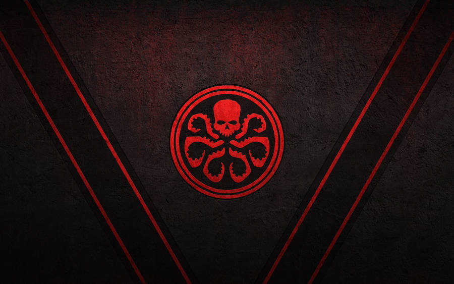 Red Skull Hydra Octopus Logo Wallpaper