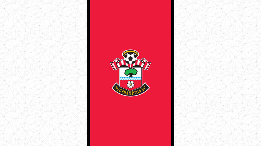 Red Southampton Fc Logo Wallpaper