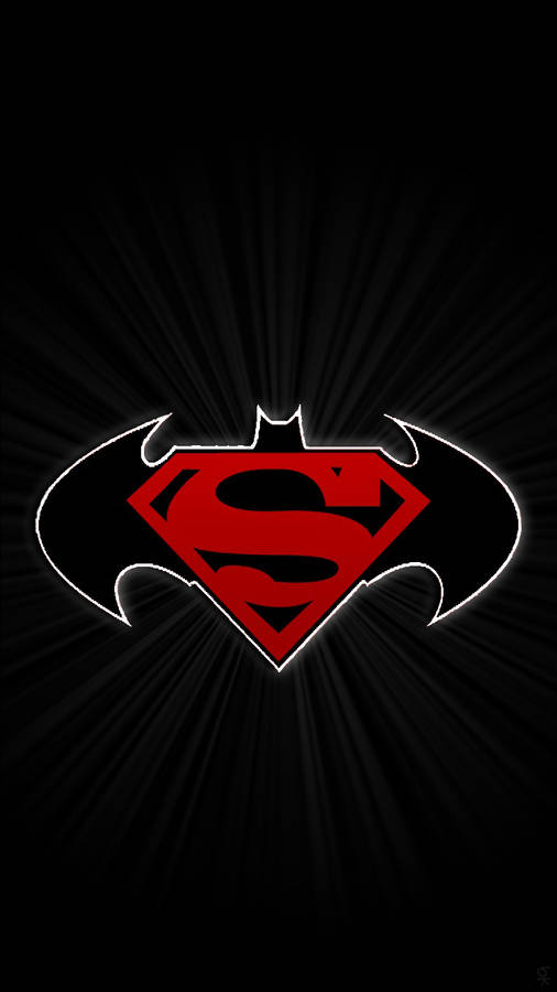Red Superman Symbol Iphone Batman Wallpaper