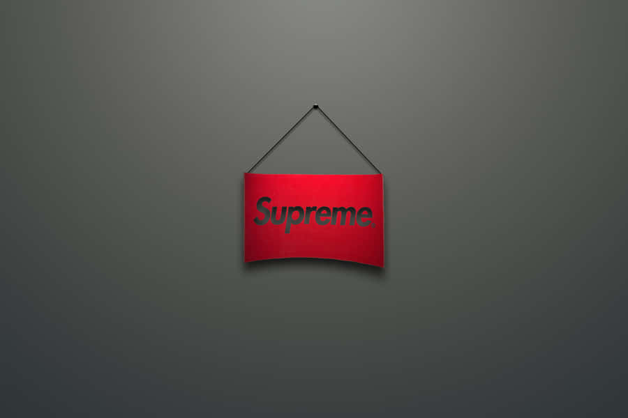 Red Supreme Logo Wallpaper