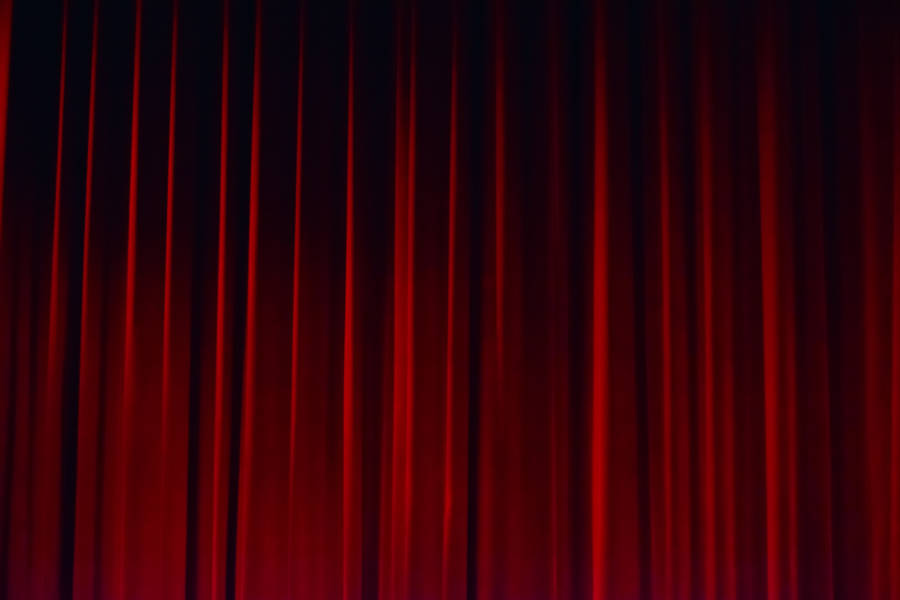 Red Theatre Curtains Wallpaper