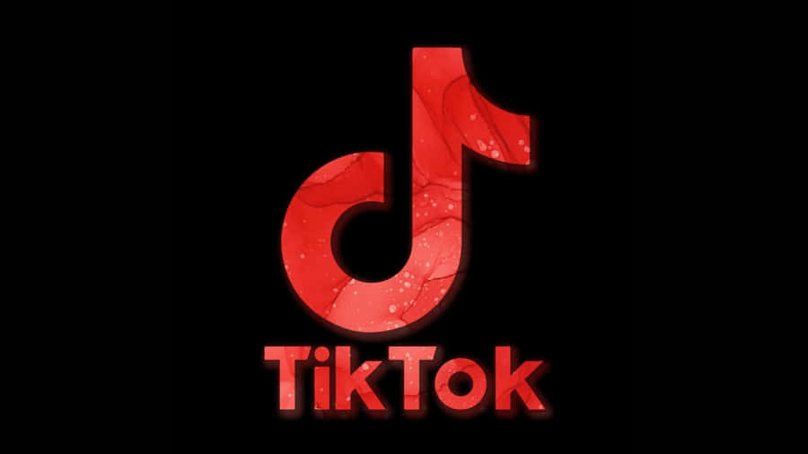 Red Tiktok Logo Wallpaper