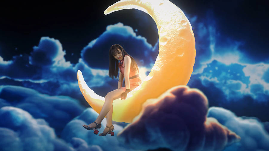 Red Velvet Wendy On Moon Wallpaper