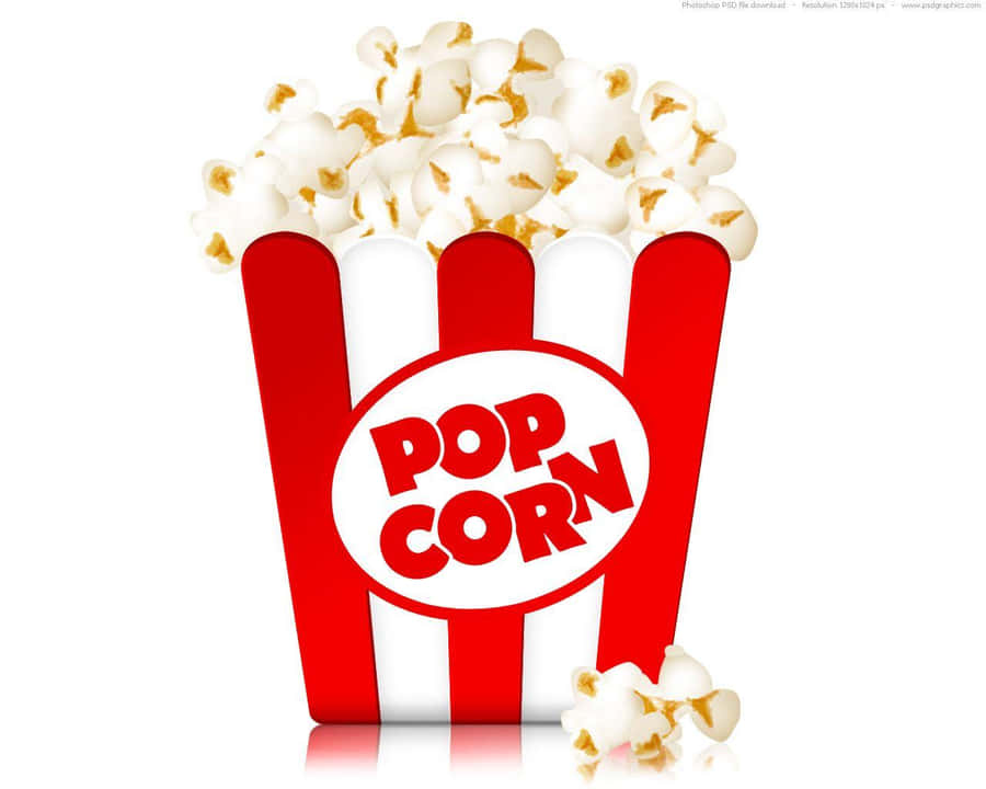 Redand White Popcorn Box Wallpaper