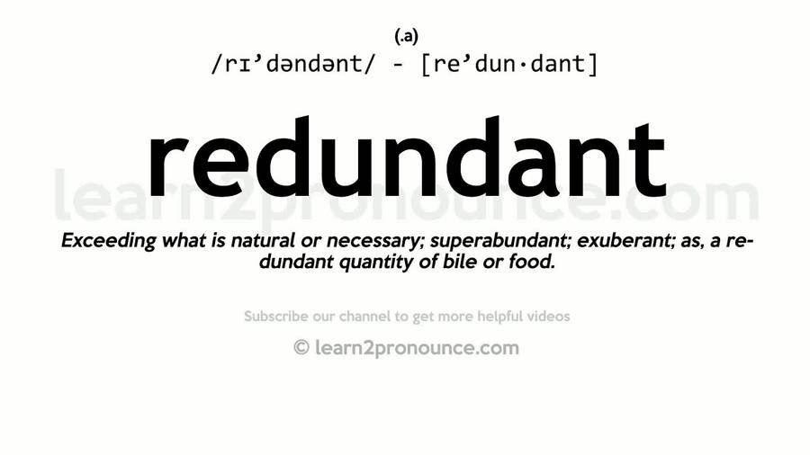 Redundant Definition Pronunciation Wallpaper