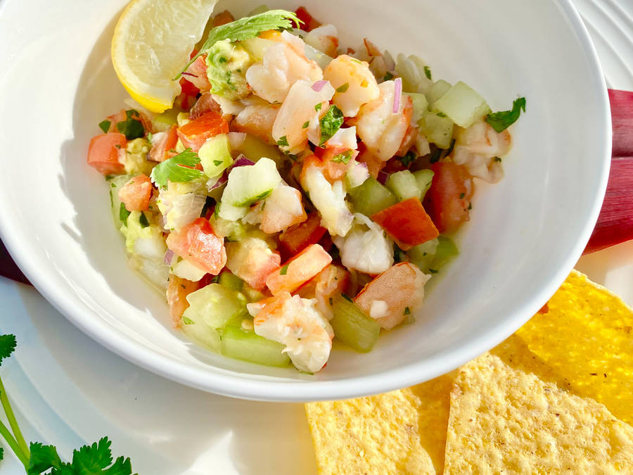 Refreshing Ceviche Raw Fish Dish Wallpaper