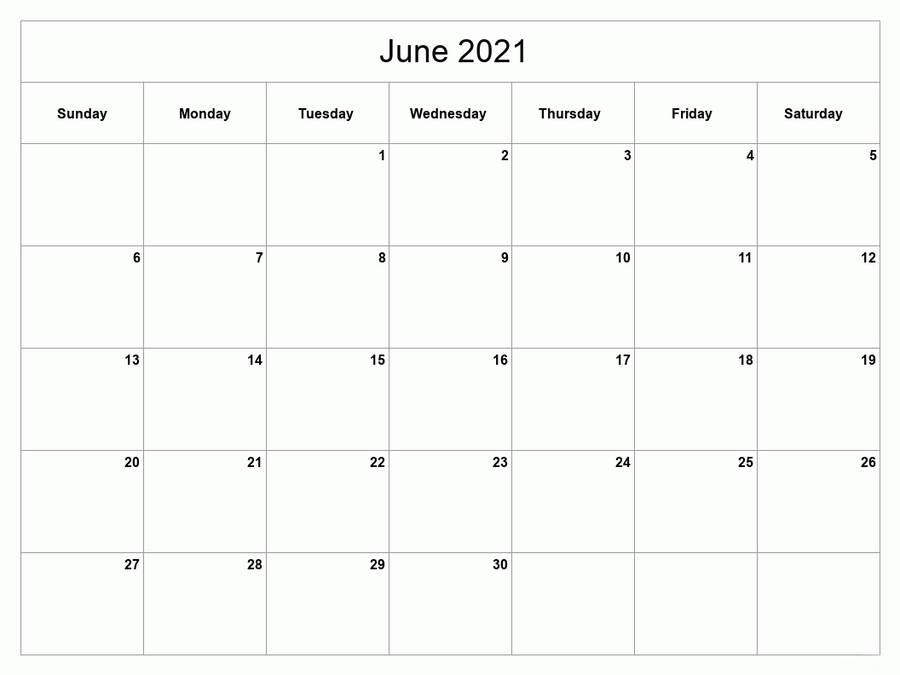 Refreshing June 2021 Calendar Wallpaper