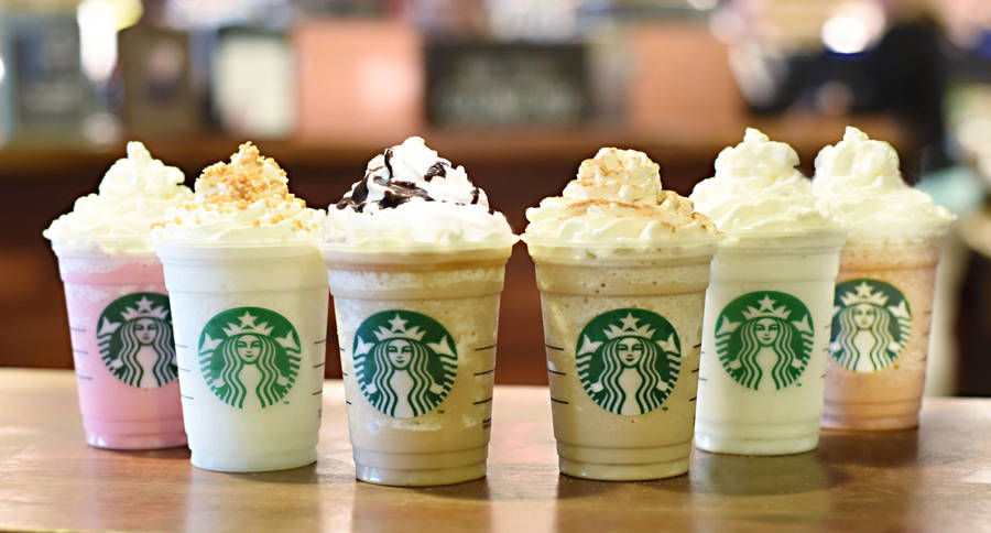 Refreshing Starbucks Frappuccinos Wallpaper